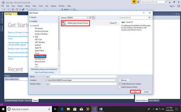 Signup And Signin Page With Pop-UP In Xamarin.Forms